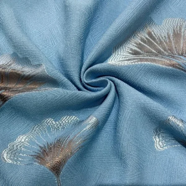 Factory Supply Triple Weaving Artwork Polyester Jacquard Blackout Curtain Fabric - Image 3