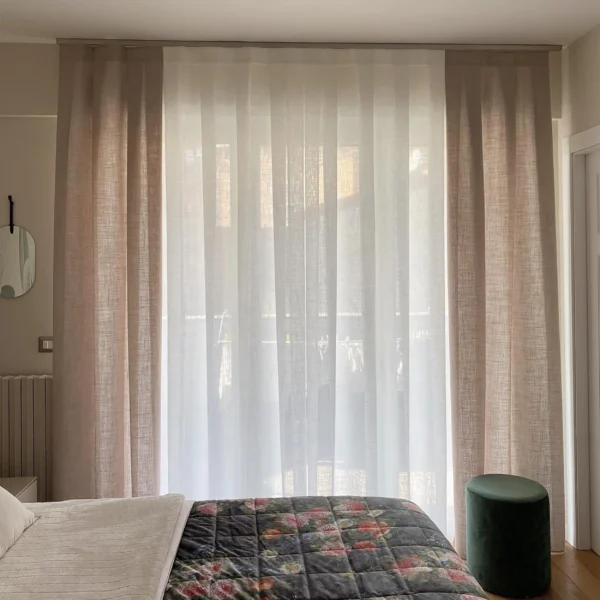 Customizable Herringbone Texture Curtains & Valances Full Blackout or Light-Transmitting Options Available - Image 5