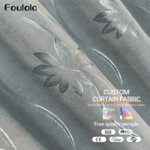 Factory Supply  Sound Insulation Polyester Jacquard Curtain Fabric With 80% Blackout 2.8M/3.2M Width