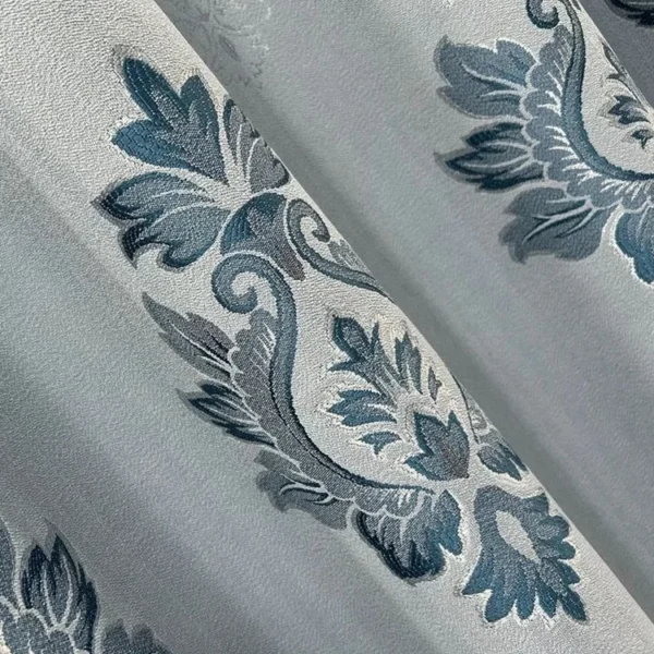 Factory Supply European Style Polyester Jacquard Curtain Fabric With 80% Blackout 2.8M Width Sound Insulation - Image 3