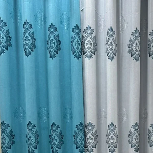 Factory Supply European Style Polyester Jacquard Curtain Fabric With 80% Blackout 2.8M Width Sound Insulation - Image 6