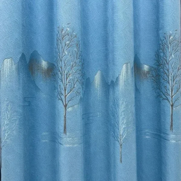 Factory Supply Landscape Style Sound Insulation Polyester Jacquard Curtain Fabric With 80% Blackout 2.8M/3.2M Width - Image 5