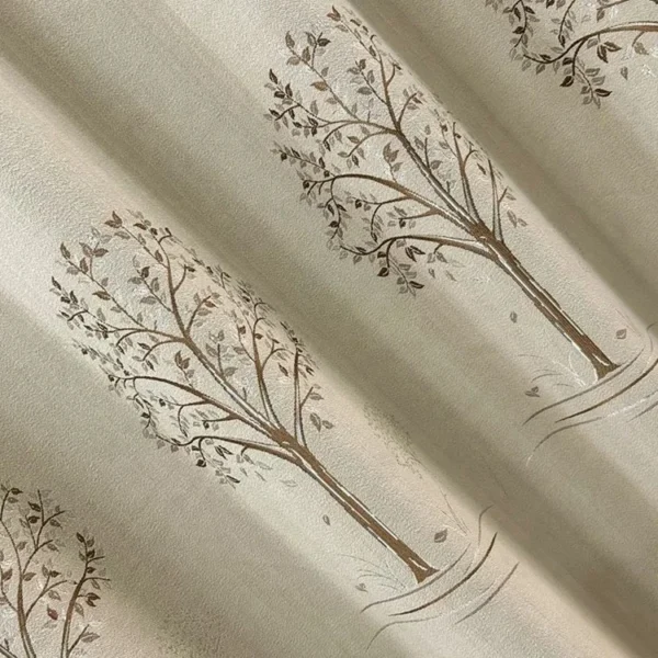 Factory Supply Branch Pattern Polyester 80% Blackout Jacquard Curtain Fabric - Image 4