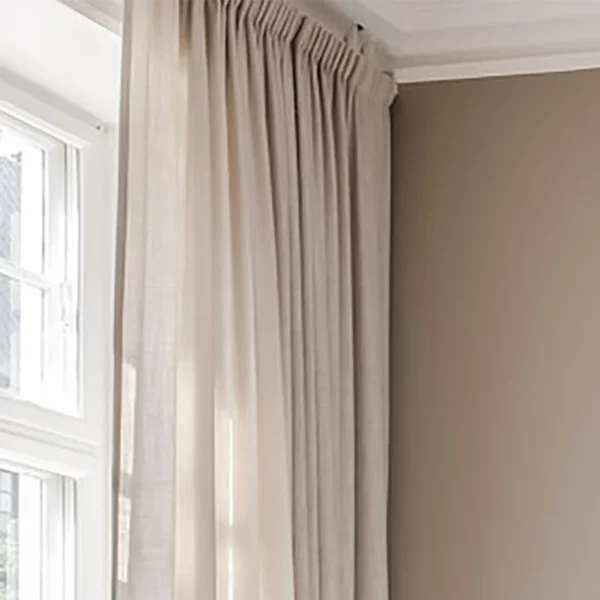 Luxury Cross Texture Tulle Curtains with Obvious Linen Valances Product Category - Image 5