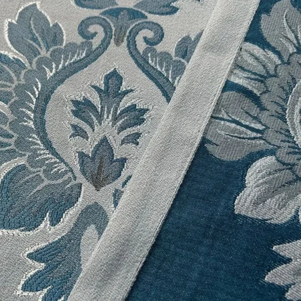 Factory Supply Flowers Pattern Jacquard Curtain Fabric With 80% Blackout 2.8M Width Sound Insulation - Image 3