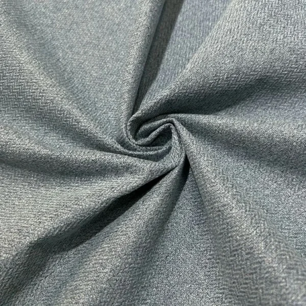 Factory Supply Simple Style One Side Linen One Side Soft Silk  100% Blackout Curtain Fabric - Image 6
