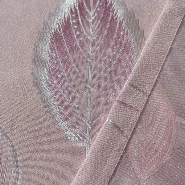 Factory Supply Sound Insulation Polyester Leaves Pattern Jacquard Curtain Fabric With 80% Blackout 2.8M/3.2M Width - Image 3