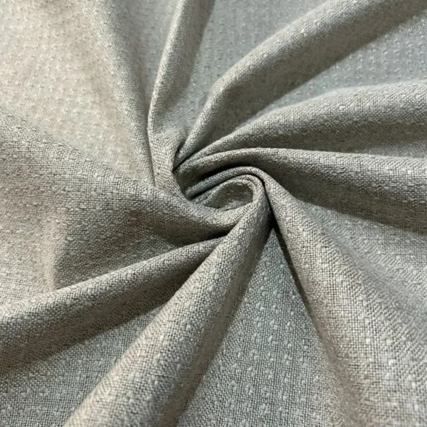 Factory Supply  One Side Jacquard One Side Linen Style 100% Blackout Curtain Fabric With PU Lamination Artwork - Image 2