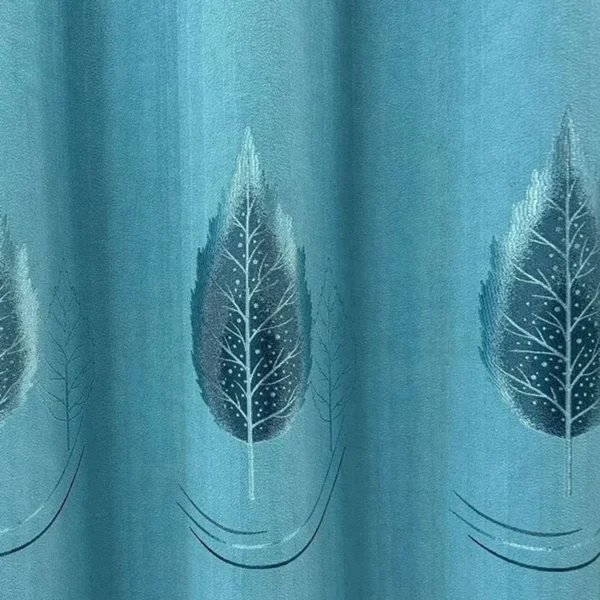 Factory Supply Leaves Pattern Sound Insulation Polyester 80% Blackout Jacquard Curtain Fabric - Image 5