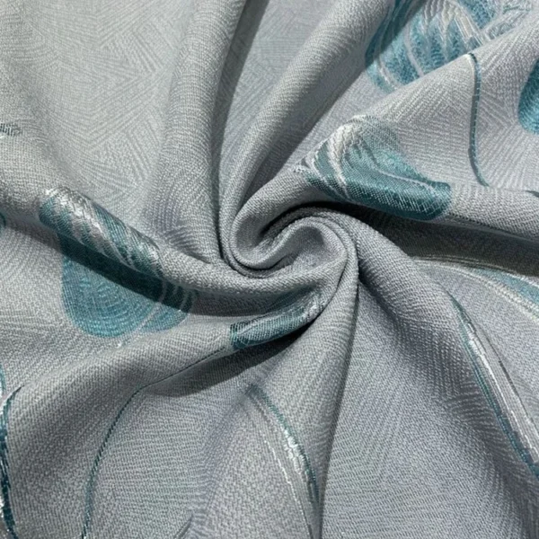 Factory Supply Triple Weaving Artwork Polyester Flowers Pattern Jacquard Curtain Fabric With 80% Blackout 2.8M/3.2M Width - Image 3
