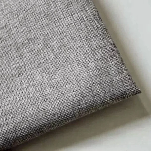 Factory Supply Linen Style Hotel 100% Blackout Curtain Fabric With PU Lamination Artwork - Image 3