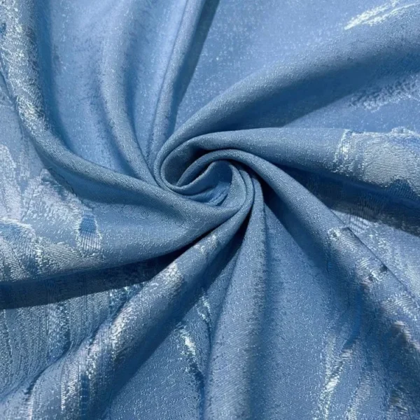 Factory Supply Landscape Pattern Polyester Jacquard Curtain Fabric With 80% Blackout - Image 2