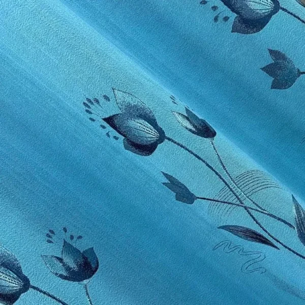 Factory Supply Plant Pattern Triple Weaving Artwork 80% Blackout Jacquard Curtain Fabric With Sound Insulation 2.8M Width - Image 2