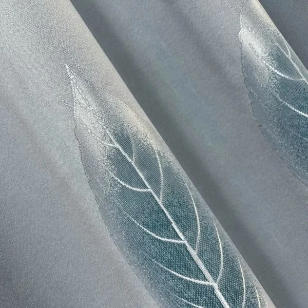 Factory Supply  Leaves Pattern  80% Blackout Jacquard Polyester Curtain Fabric - Image 2