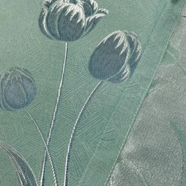 Factory Supply Flowers Pattern Jacquard Blackout Curtain Fabric With Sound Insulation - Image 3
