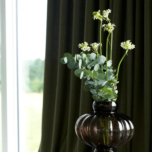 Customizable Luxury Home Curtains Dark Green Blackout Levels Premium Window Coverings - Image 4