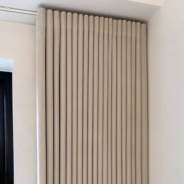 Customizable Herringbone Texture Curtains & Valances Full Blackout or Light-Transmitting Options Available - Image 6