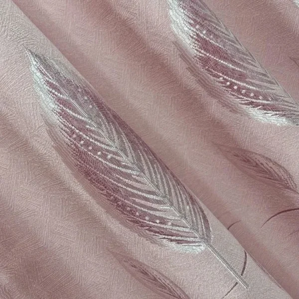 Factory Supply Sound Insulation Polyester Leaves Pattern Jacquard Curtain Fabric With 80% Blackout 2.8M/3.2M Width - Image 4