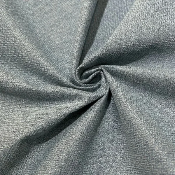 Factory Supply One Side Linen One Side Soft Silk  100% Blackout Curtain Fbaric With PU Lamination Artwork 2.8M Width - Image 3