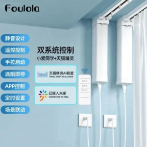 Factory Supply High Grade Motorized Curtain Track With Goodle Voice Control Toya App WiFi Connection