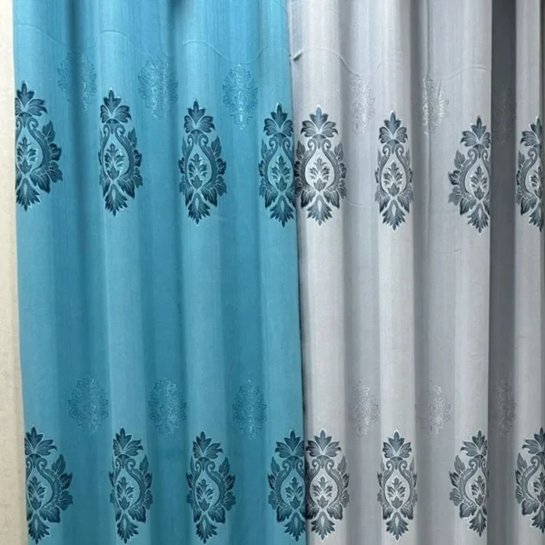 Factory Supply Flowers Pattern Jacquard Curtain Fabric With 80% Blackout 2.8M Width Sound Insulation - Image 6