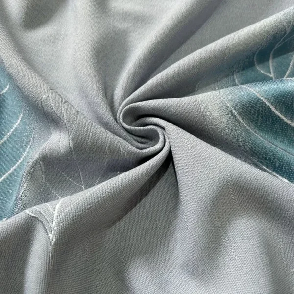 Factory Supply  Leaves Pattern  80% Blackout Jacquard Polyester Curtain Fabric - Image 3