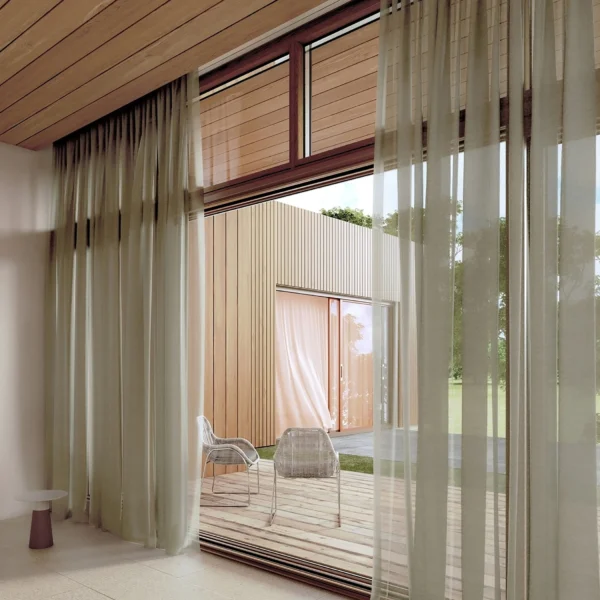 Translucent Lightweight Tulle Curtains in Various Colors for Home Decor - Image 2