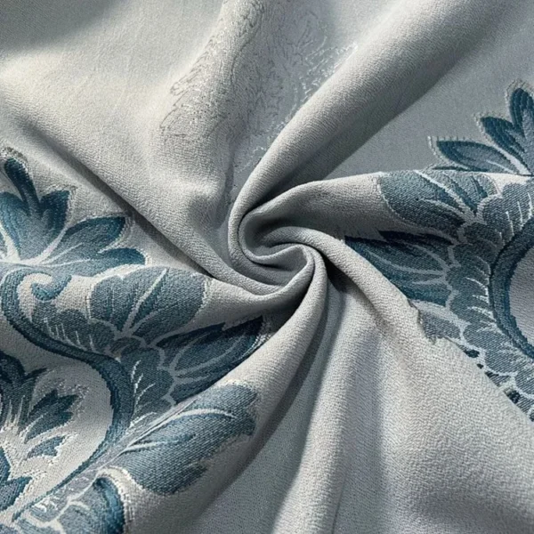 Factory Supply European Style Polyester Jacquard Curtain Fabric With 80% Blackout 2.8M Width Sound Insulation - Image 4