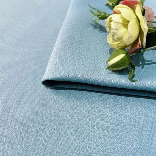 Factory Supply Cheap Two Side Same Solid Color With Light Pattern Polyester 90% Blackout Curtain Fabric With 2.8M Width - Image 5