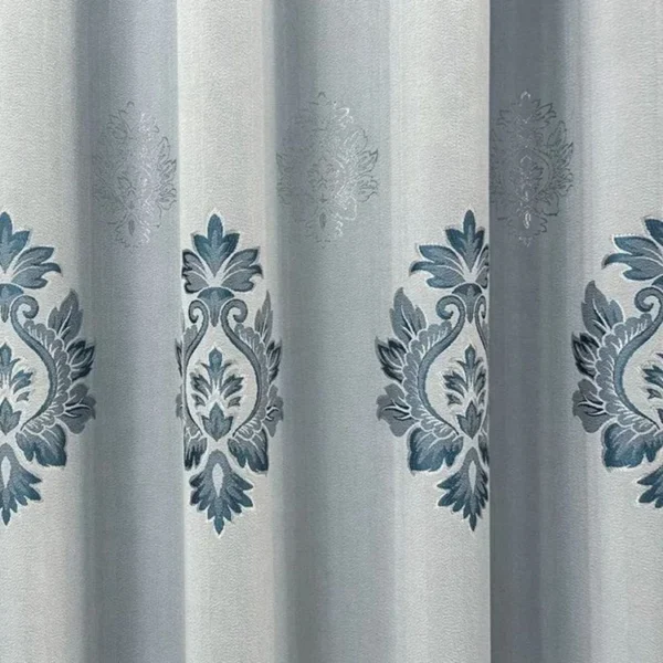 Factory Supply Flowers Pattern Jacquard Curtain Fabric With 80% Blackout 2.8M Width Sound Insulation - Image 5